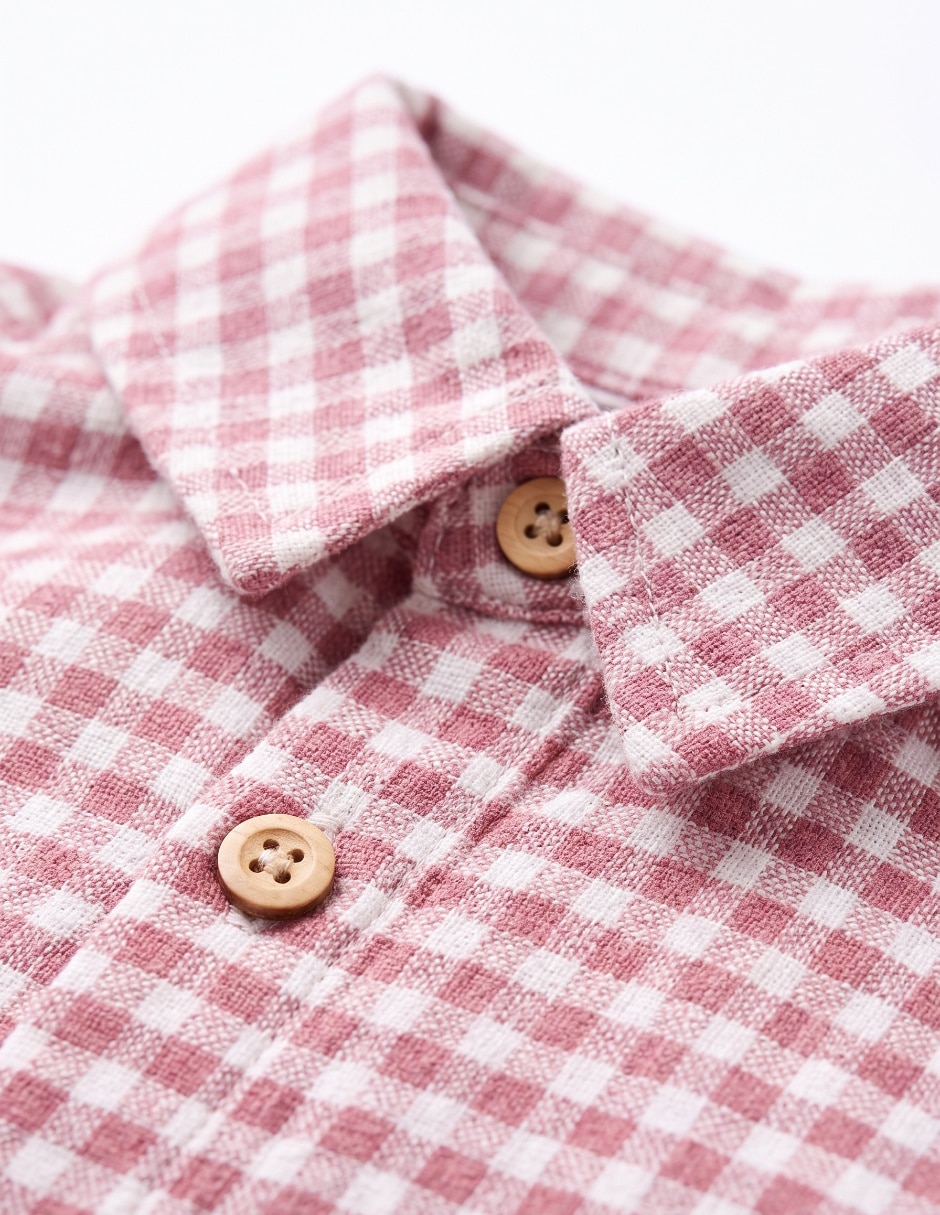 Camisa casual de algodón manga larga para bebé niña 6