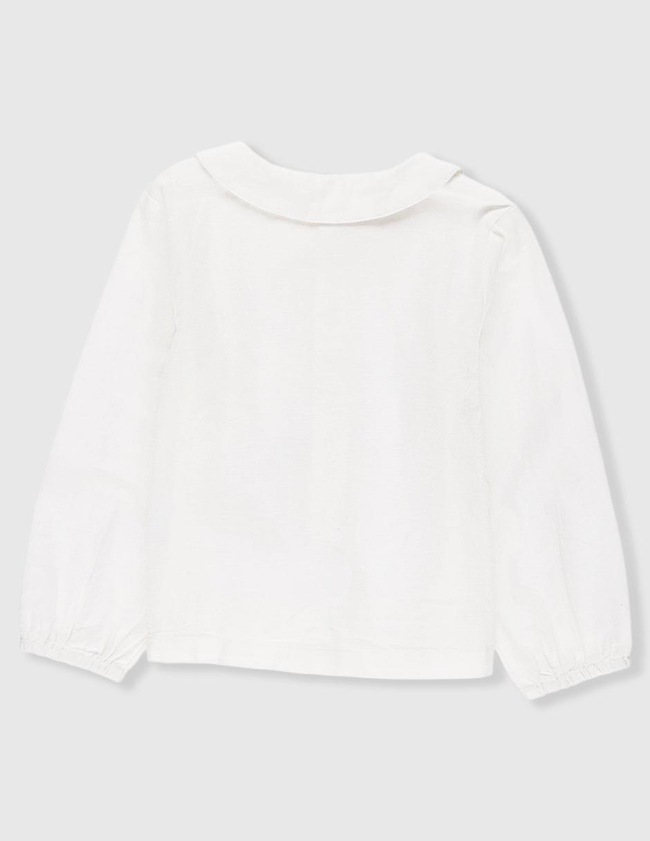 Camisa formal manga lara para niña 3