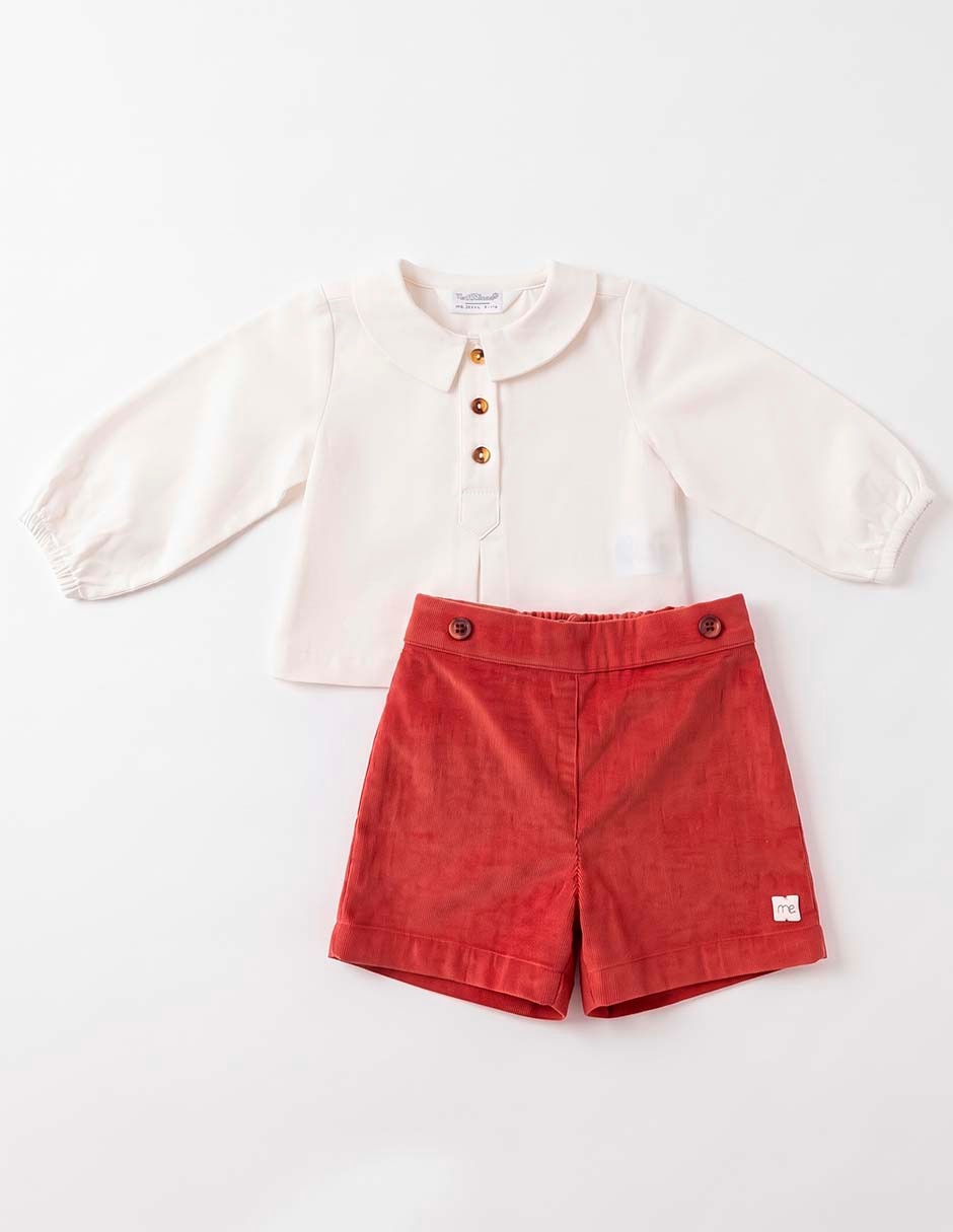 Conjunto Mon Caramel de algodón para bebé niño 2 piezas Conjunto Mon Caramel de algodón para bebé niño 2 piezas