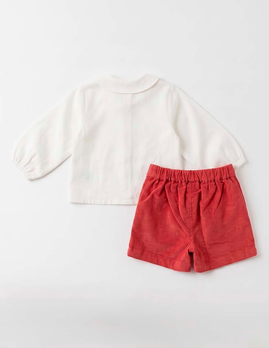 Conjunto Mon Caramel de algodón para bebé niño 2 piezas 5