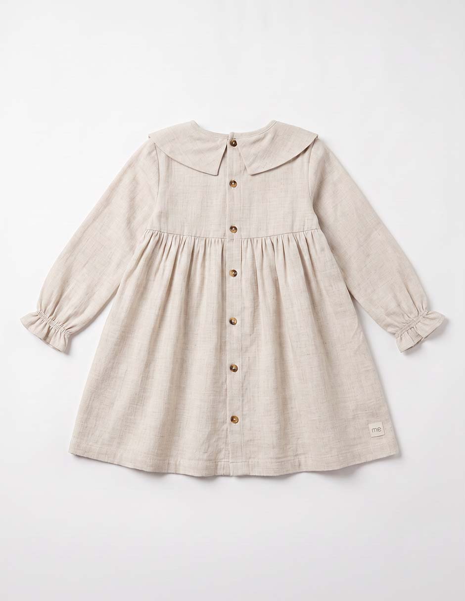 Vestido manga volantes para niña 3