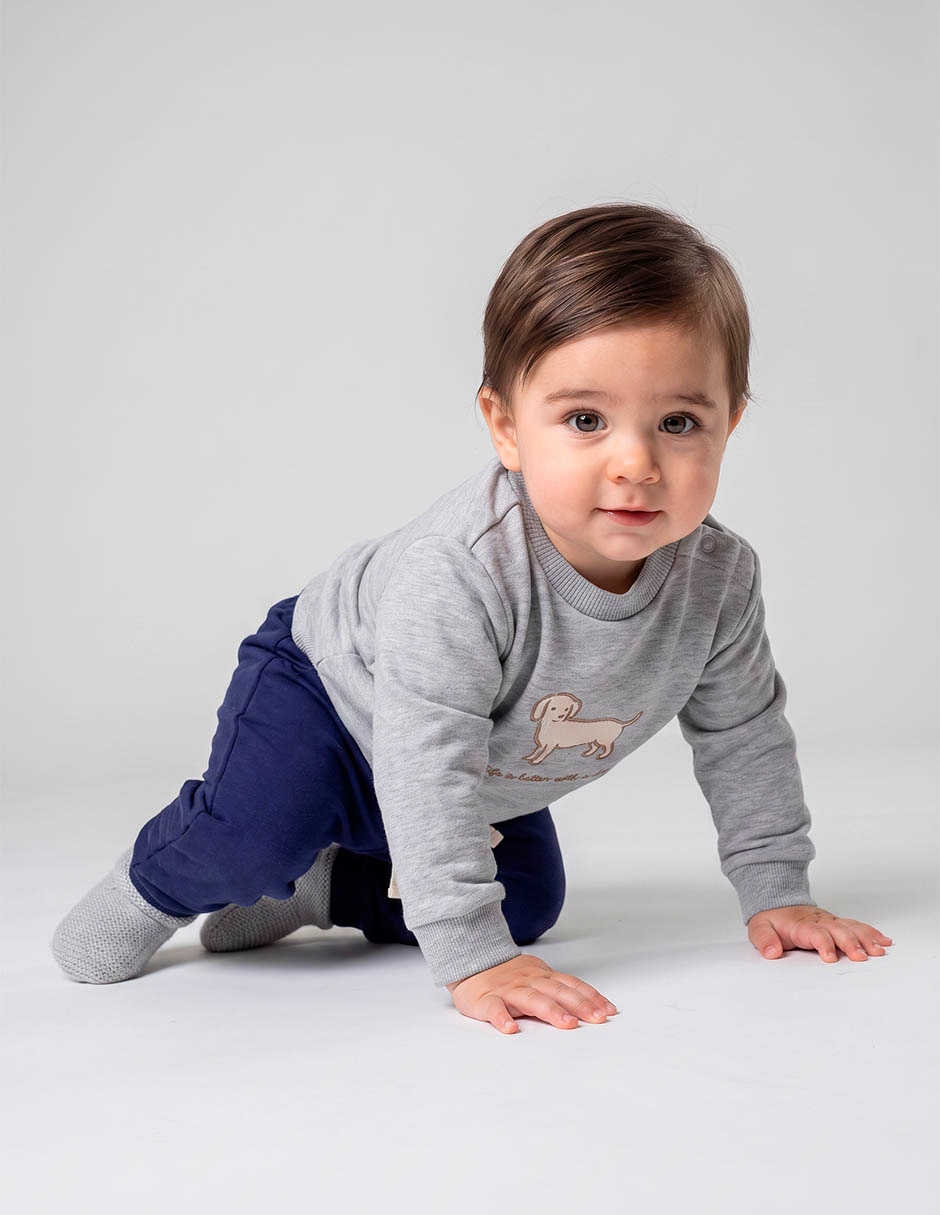 Conjunto deportivo de algodón para niño 2 piezas Conjunto deportivo de algodón para niño 2 piezas