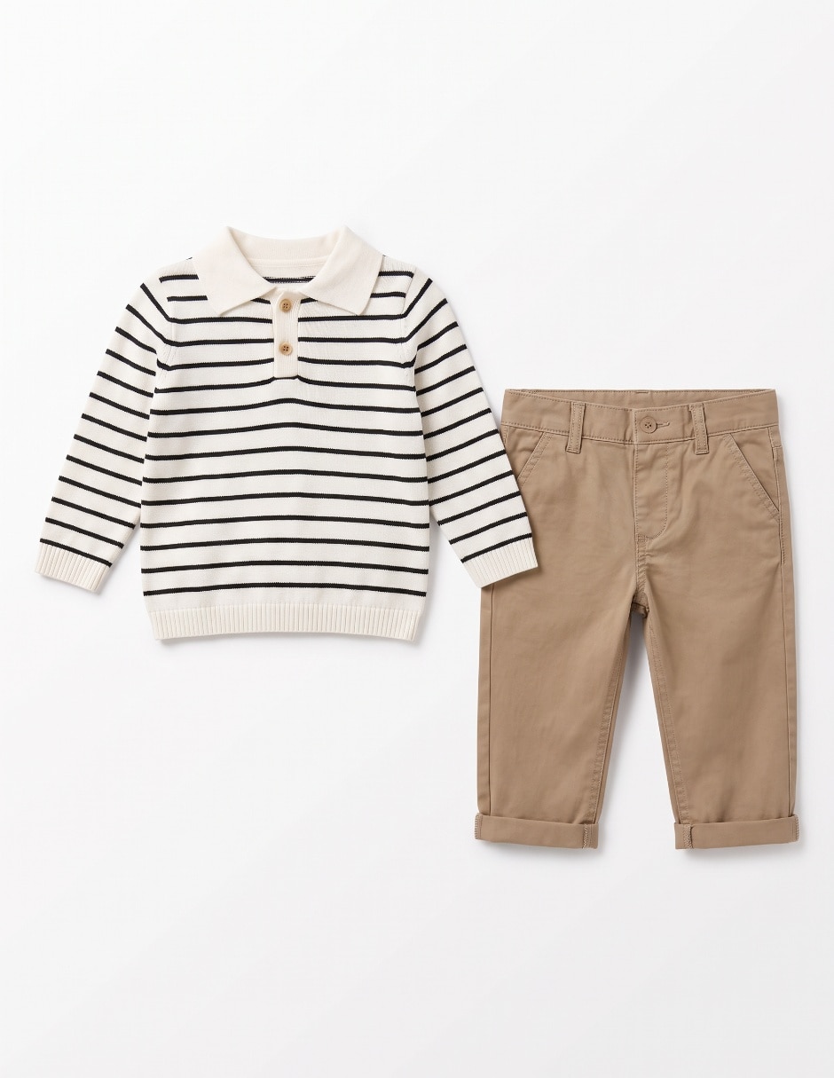 Conjunto casual de algodón para niño 3