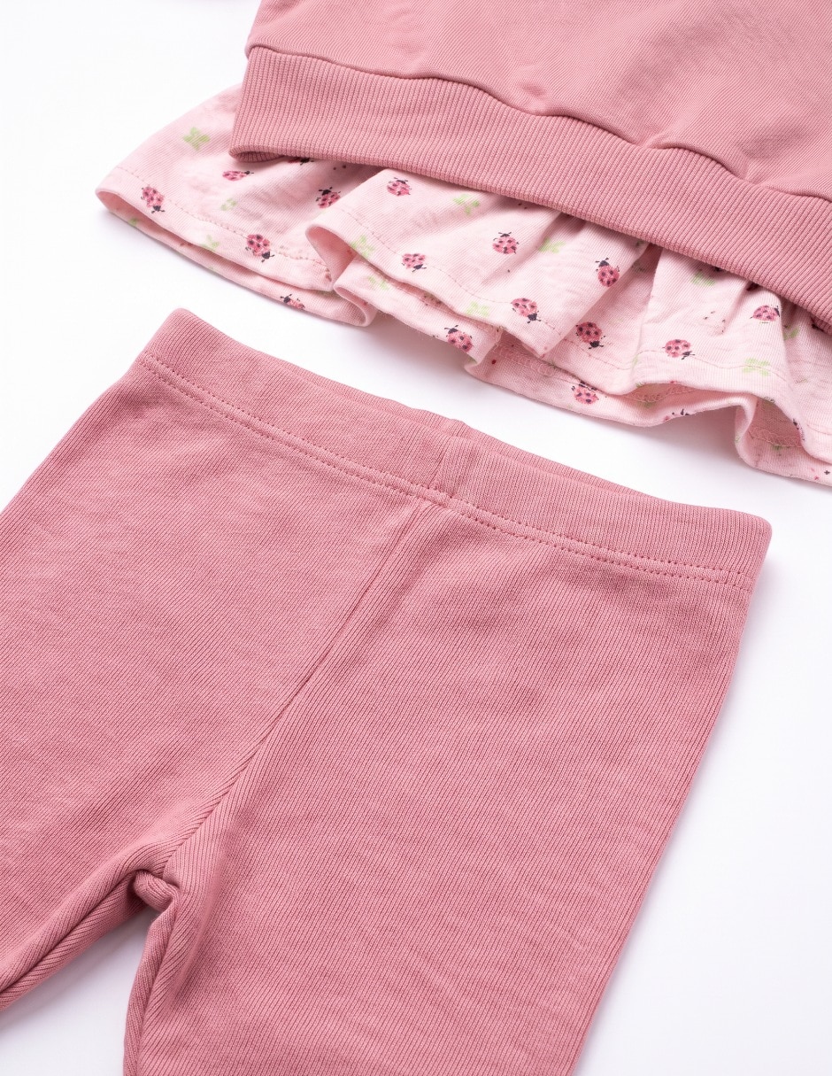 Conjunto casual de algodón para bebé niña 3