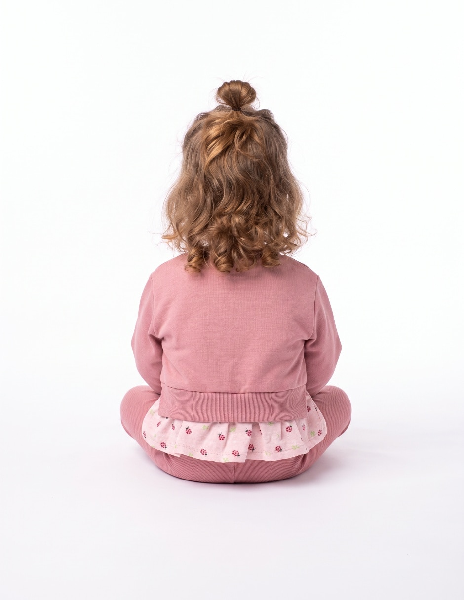 Conjunto casual de algodón para bebé niña 5