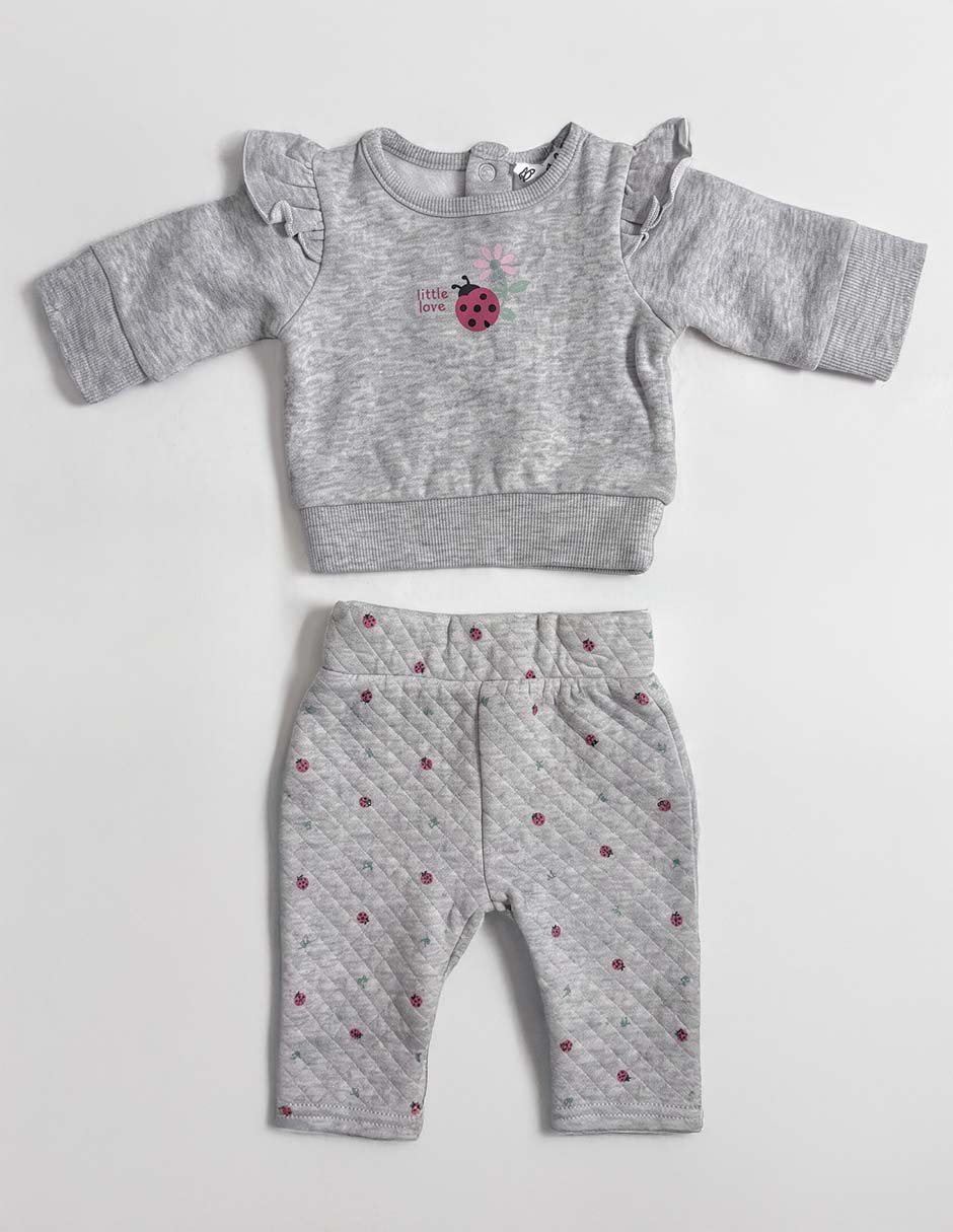 Conjunto de algodón para bebé niña 2 piezas Conjunto de algodón para bebé niña 2 piezas