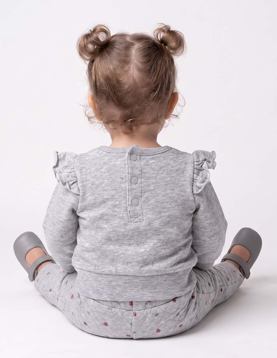 Conjunto de algodón para bebé niña 2 piezas 6