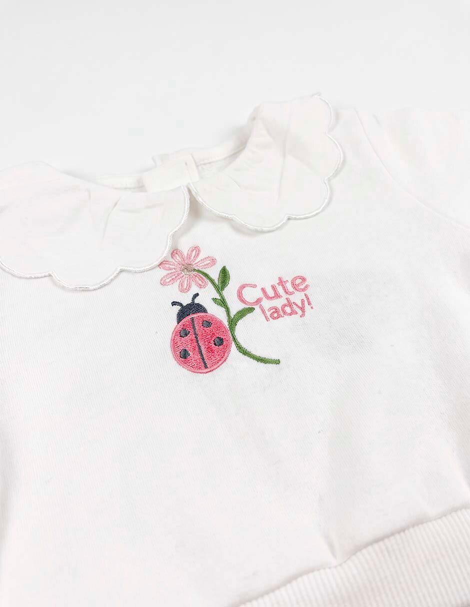 Conjunto de algodón para bebé niña 4