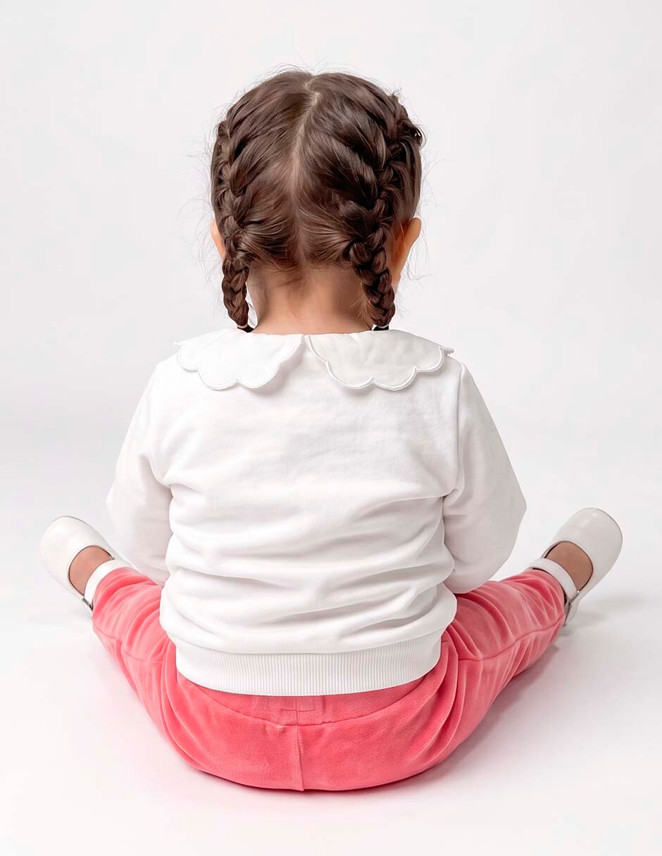 Conjunto de algodón para bebé niña 6