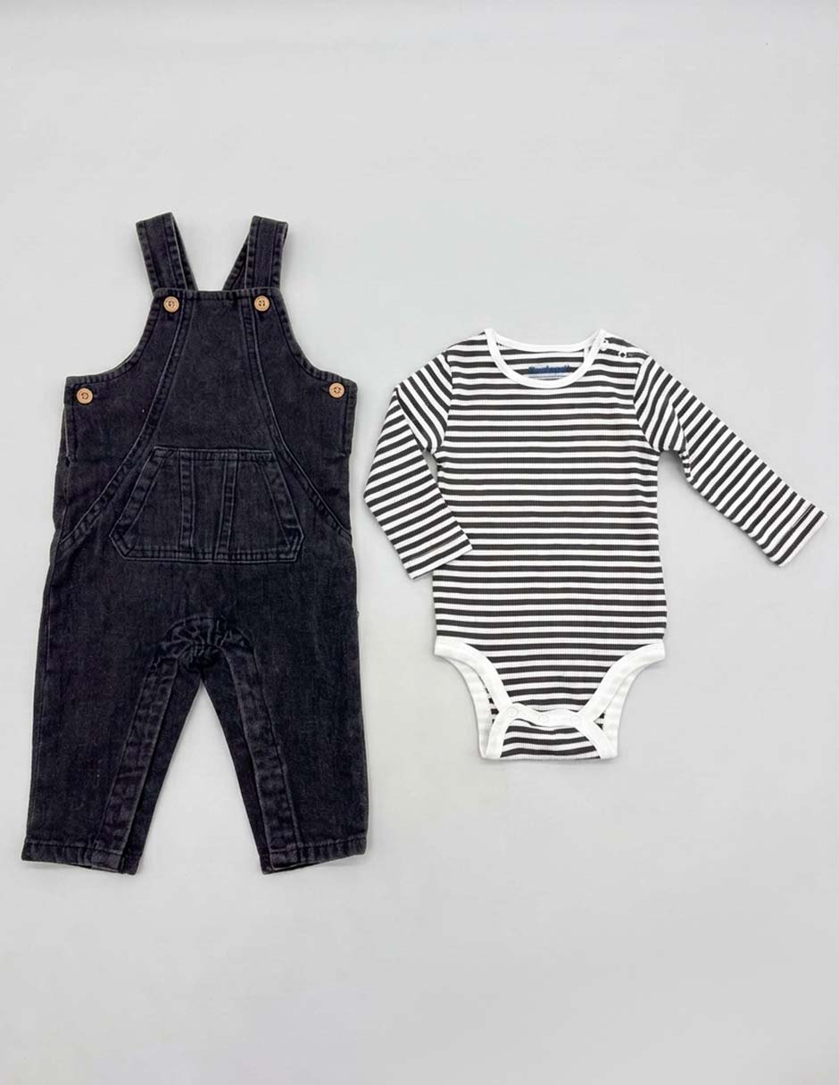 Conjunto casual de algodón para bebé niño 2 piezas 4