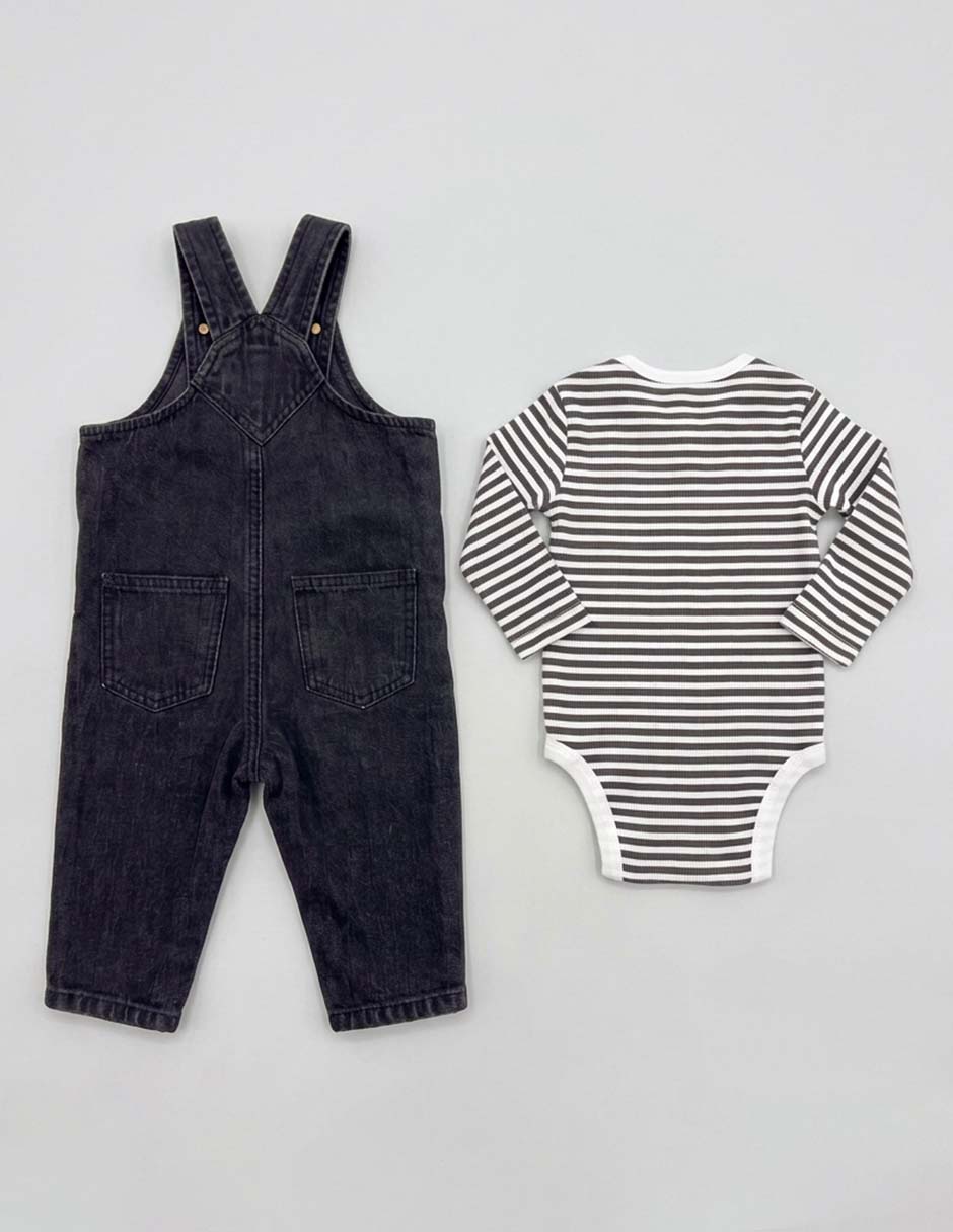 Conjunto casual de algodón para bebé niño 2 piezas 3