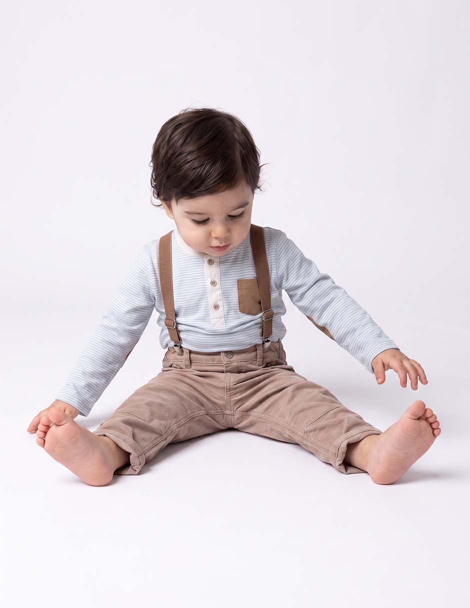 Conjunto casual de algodón para niño 2 piezas Conjunto casual de algodón para niño 2 piezas