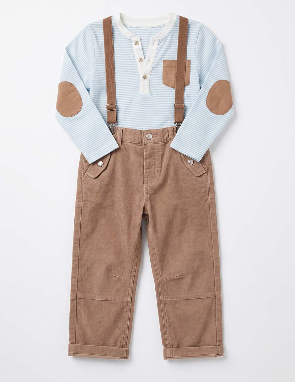 Conjunto casual de algodón para niño 2 piezas 4