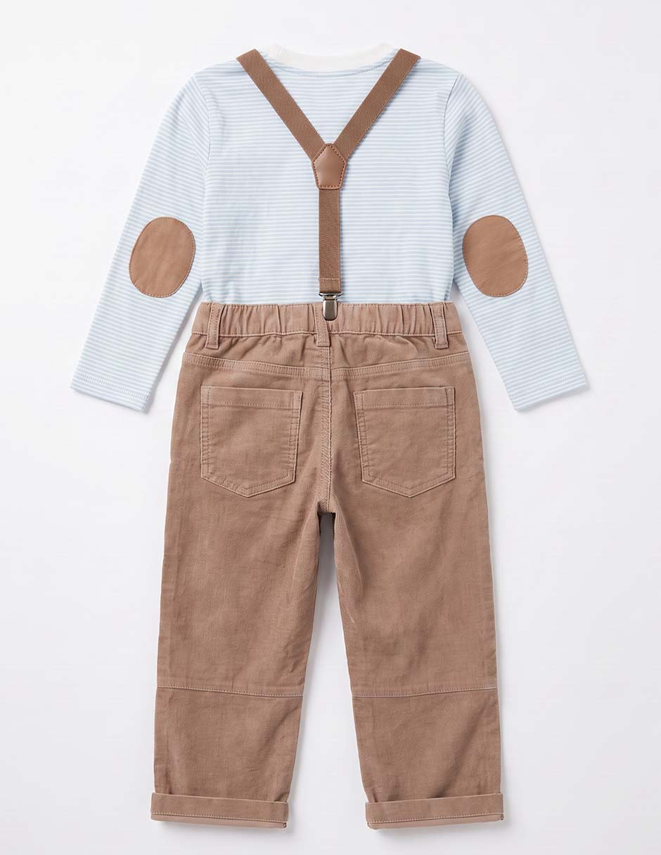 Conjunto casual de algodón para niño 2 piezas 3