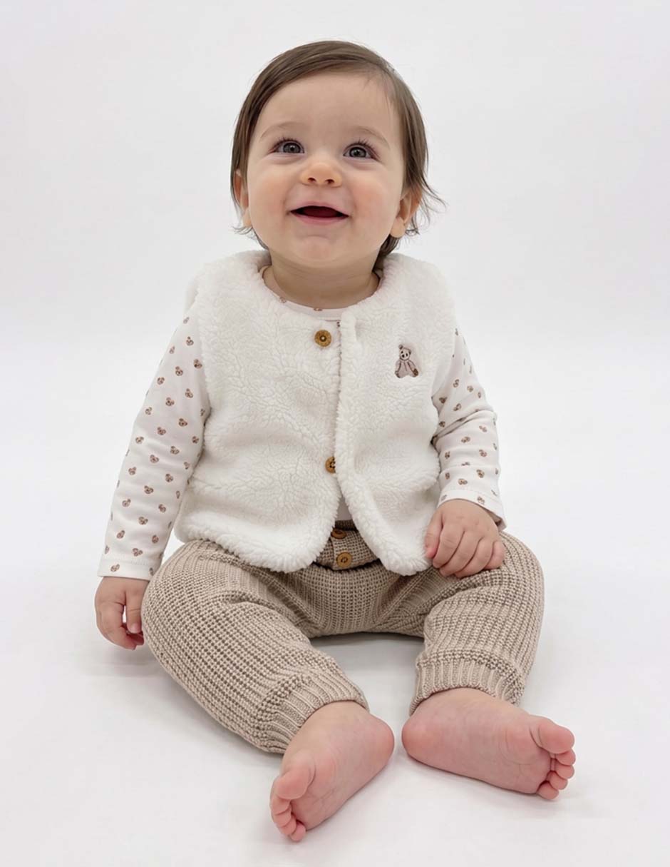 Conjunto casual de algodón para niño 3 piezas Conjunto casual de algodón para niño 3 piezas