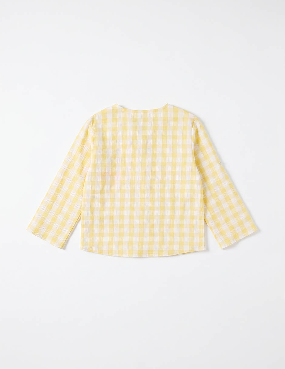 Camisa de algodón manga larga para niño 2