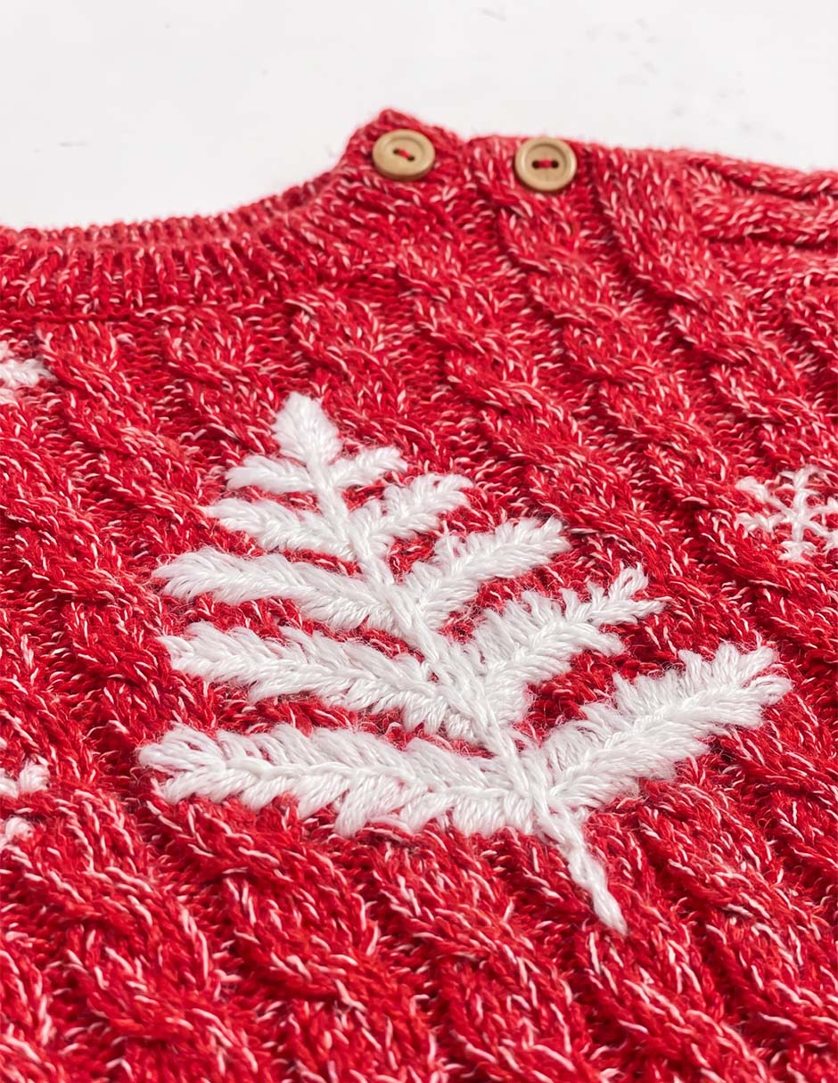 Pañalero navideño de algodón