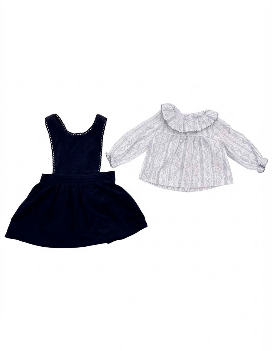Conjunto de vestir de algodón para bebé niña Conjunto de vestir de algodón para bebé niña