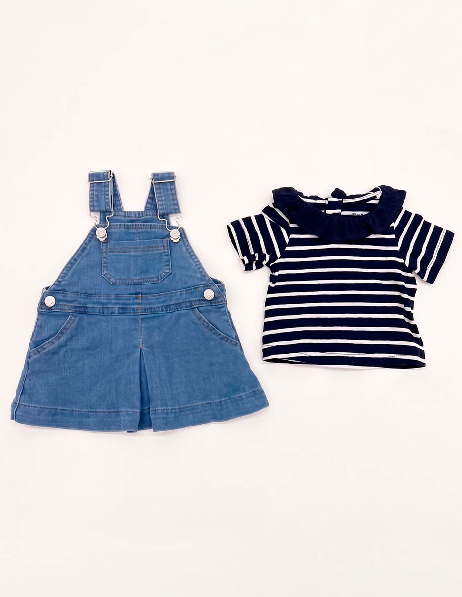 Conjunto de algodón para bebé niña