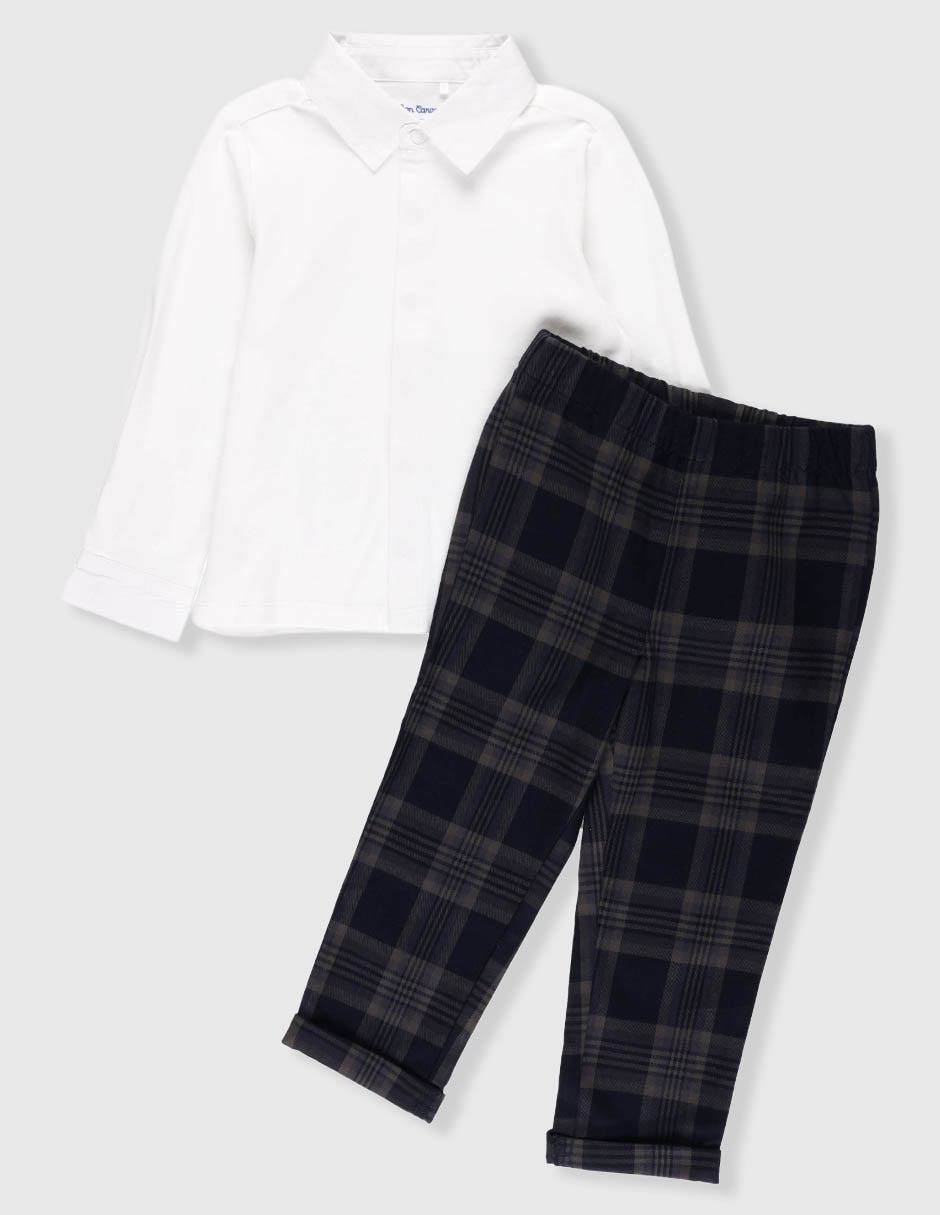 Conjunto casual de algodón para niño 2 piezas 2