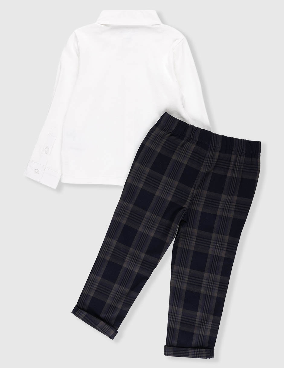 Conjunto casual de algodón para niño 2 piezas 3