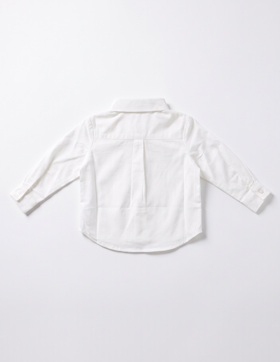 Camisa de algodón manga larga para niño 4