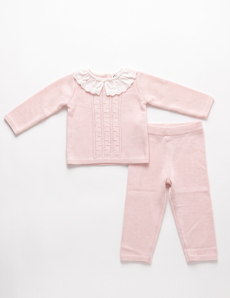 Conjunto casual de algodón para bebé niña 2