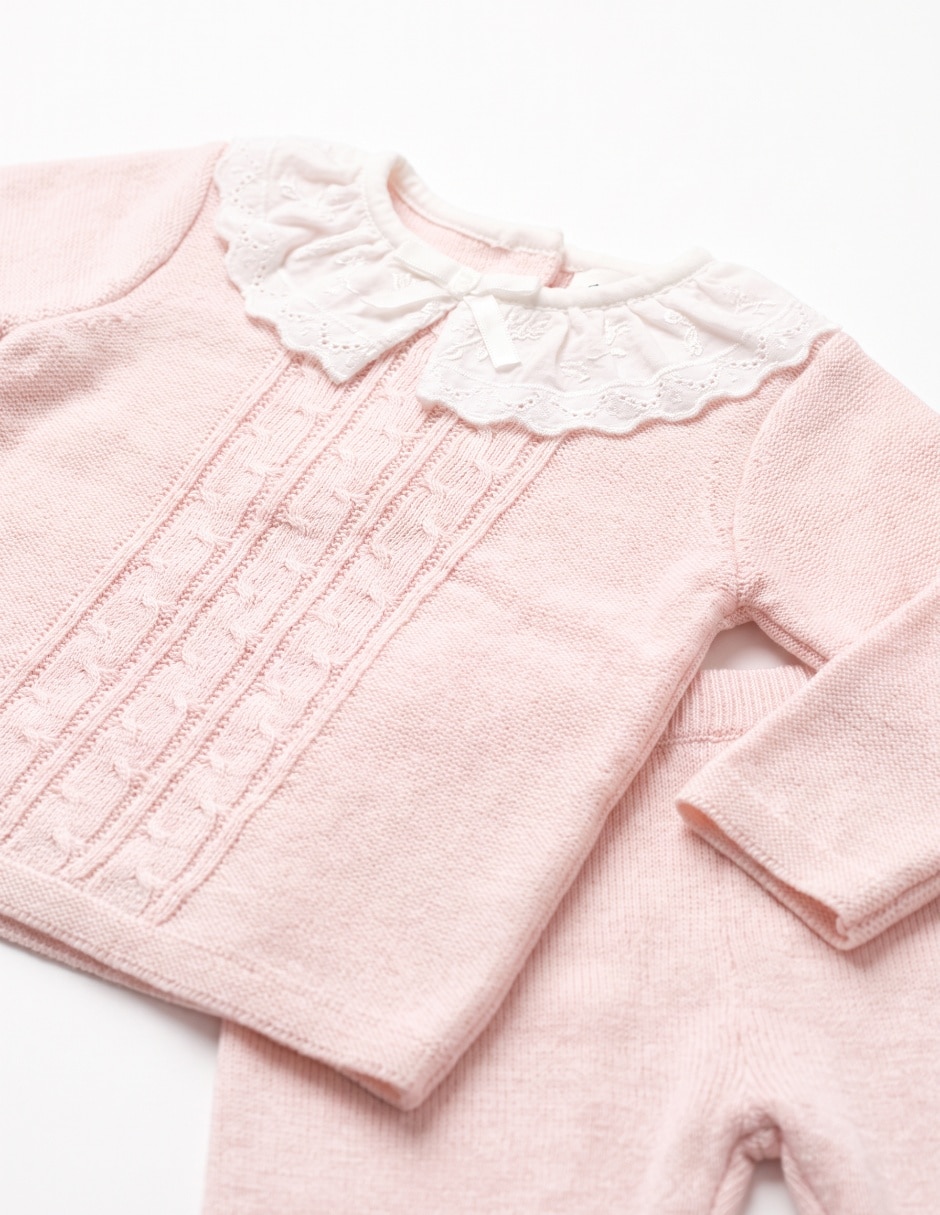 Conjunto casual de algodón para bebé niña 4