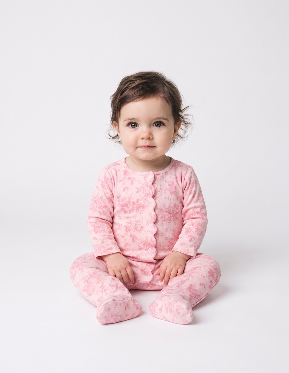 Mameluco de algodón para bebé niña 4