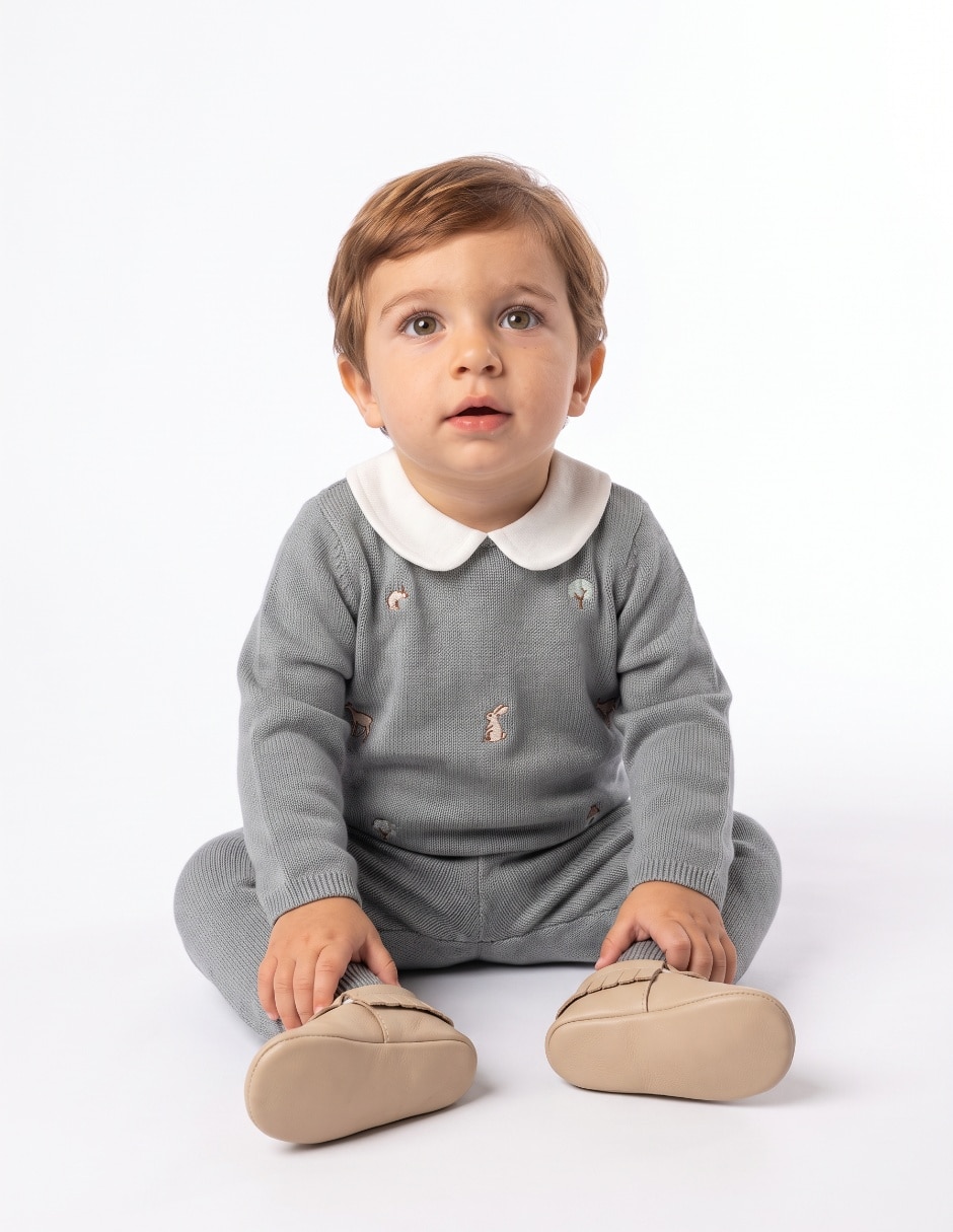 Conjunto casual de algodón para bebé niño