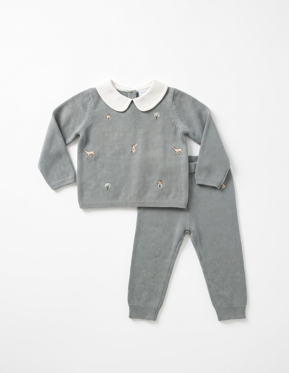 Conjunto casual de algodón para bebé niño 2