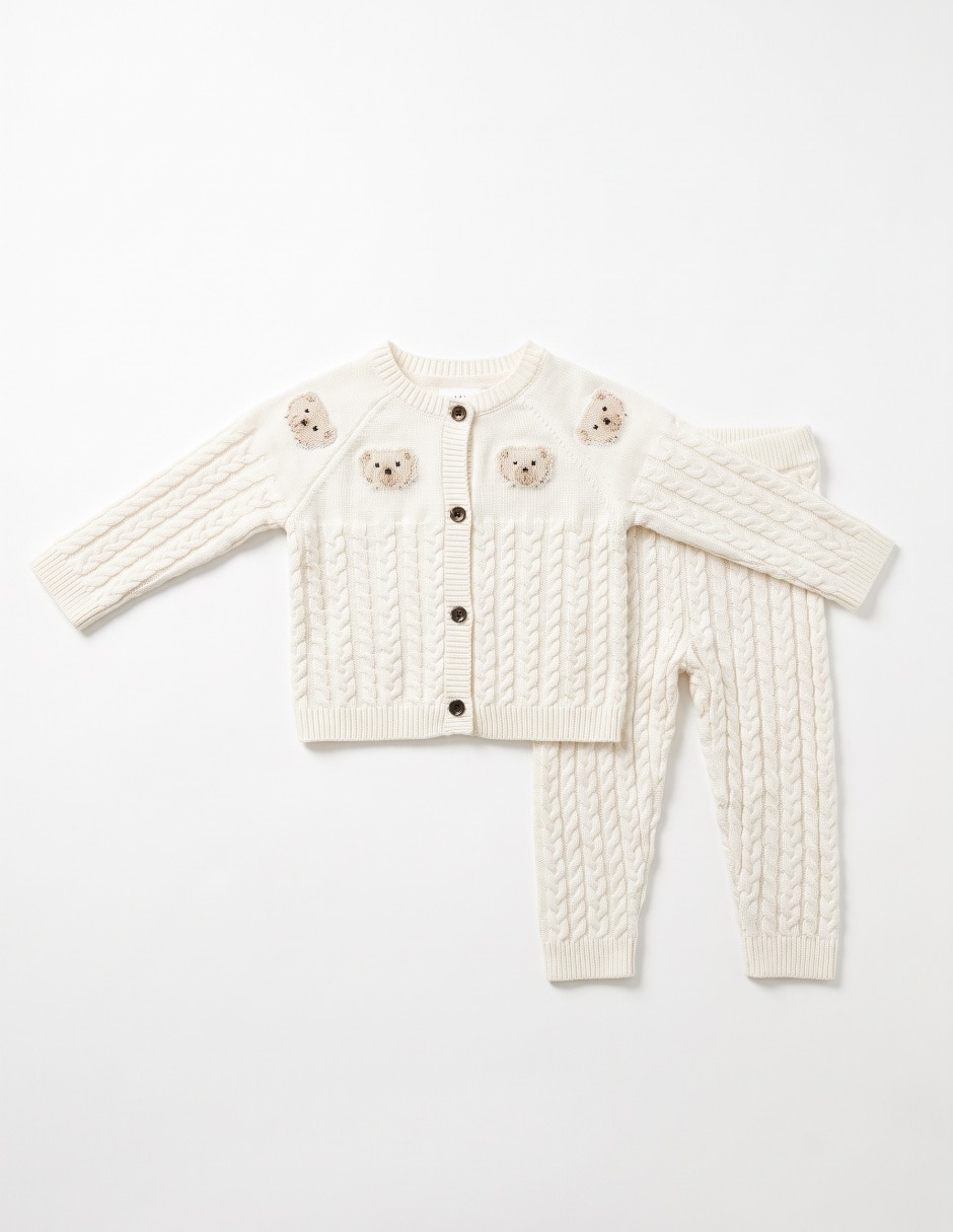 Conjunto casual de algodón para bebé Conjunto casual de algodón para bebé