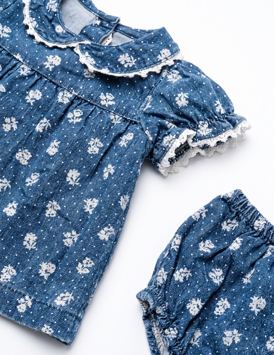 Conjunto casual de algodón para bebé niña 3