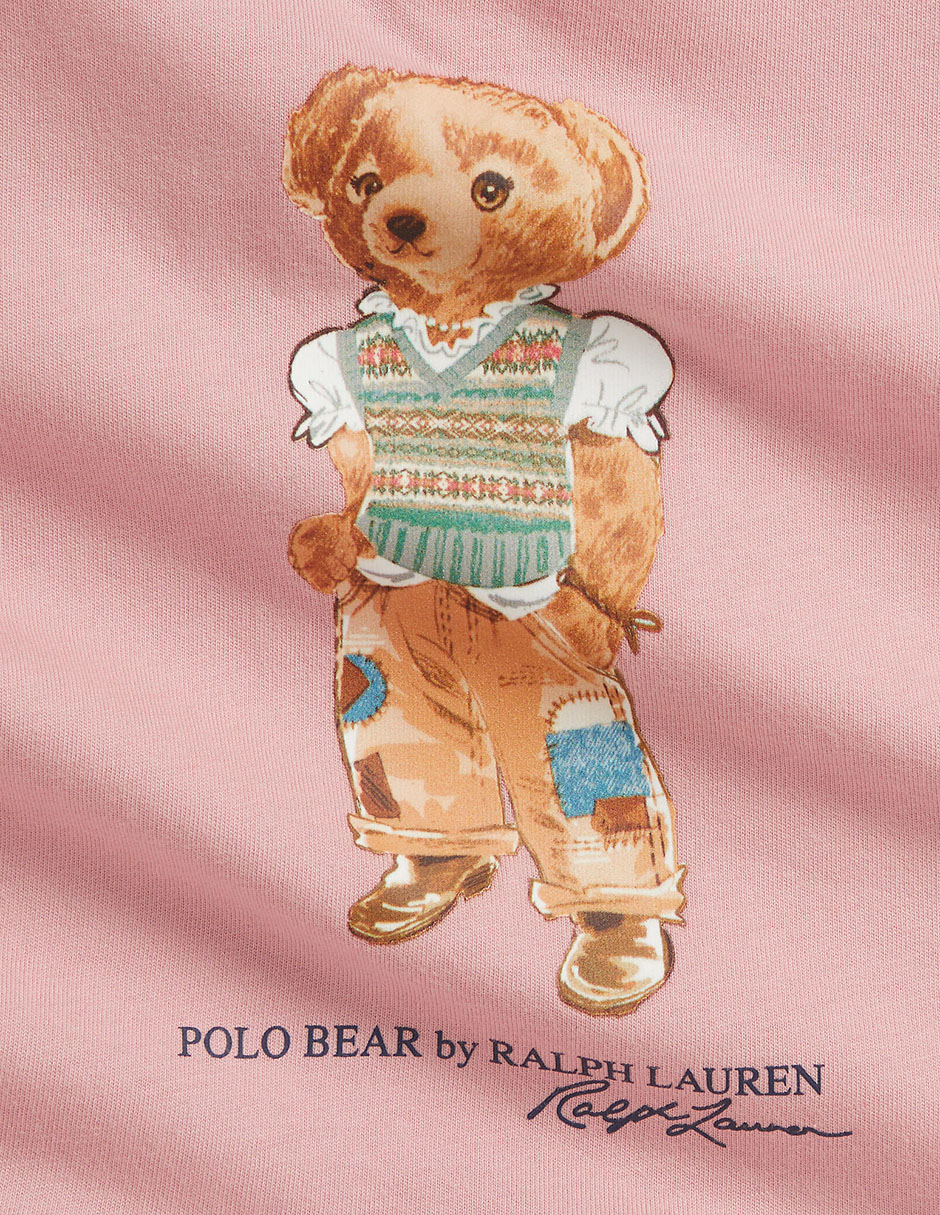 Playera polo ralph lauren manga regular para niña