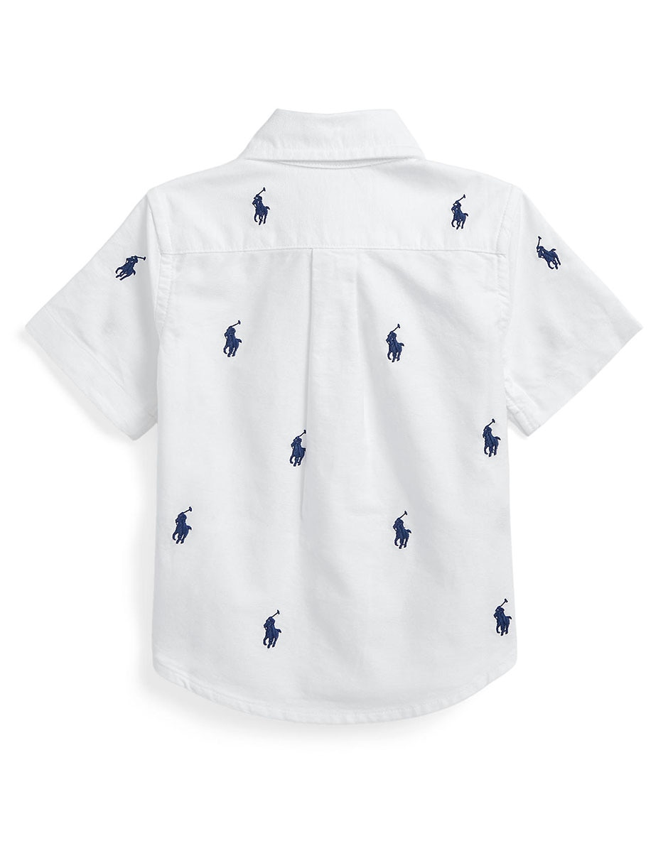 Playera polo ralph lauren manga regular para niño