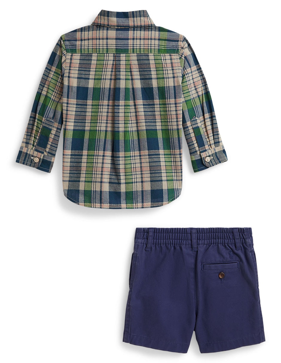 Conjunto Polo Ralph Lauren para bebé