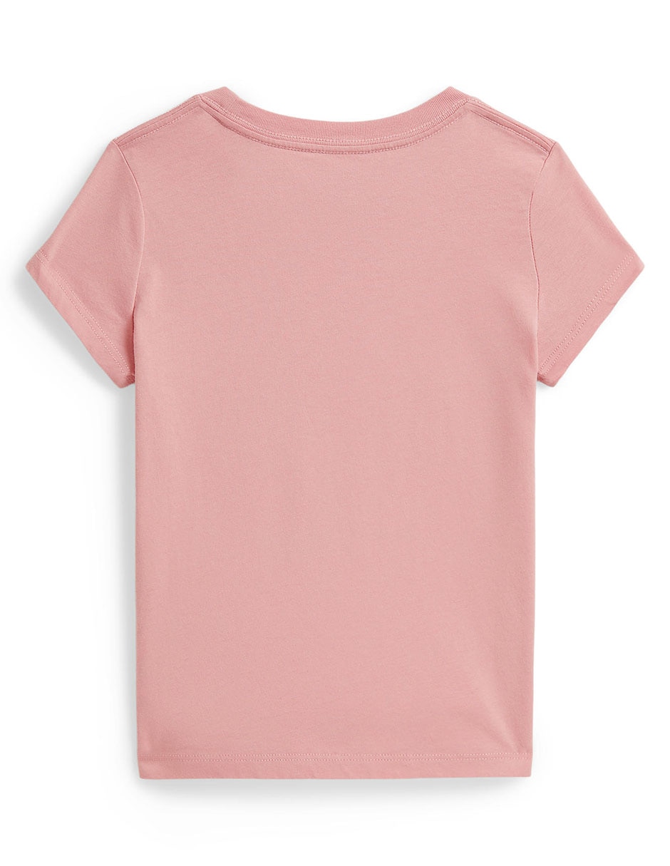 Playera polo ralph lauren manga regular para niña