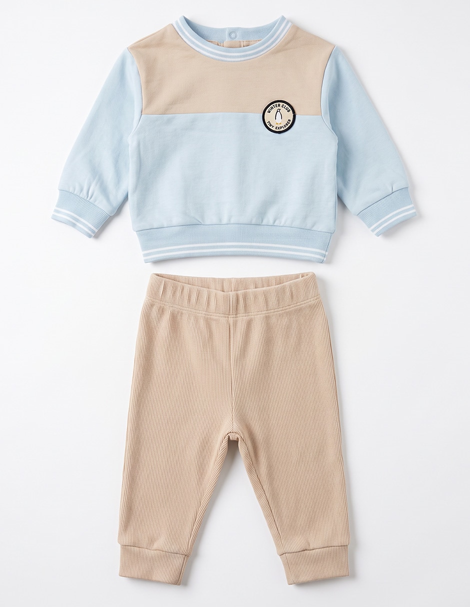 Conjutno pants sudadera para bebé niño