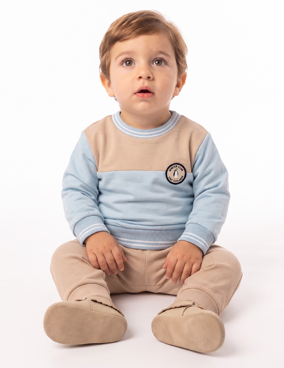 Conjutno pants sudadera para bebé niño 4