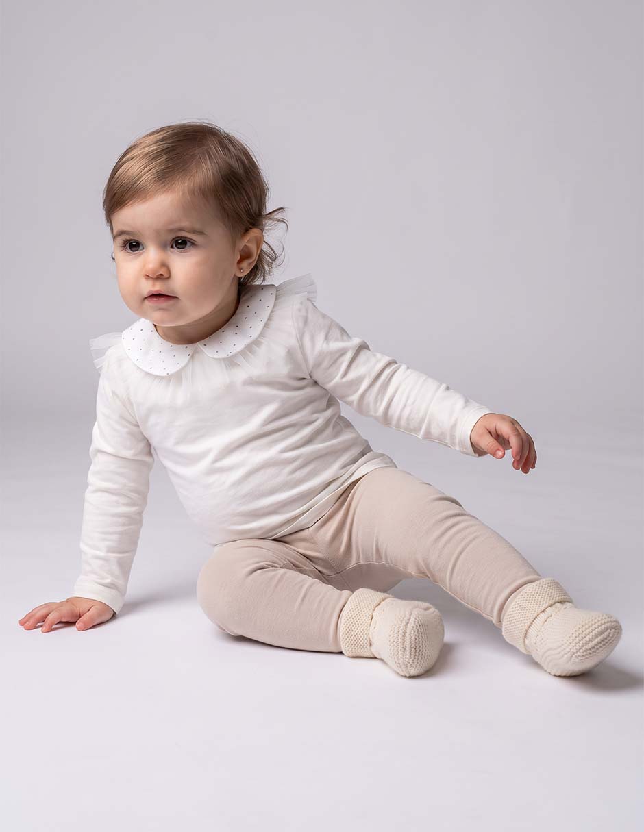 Playera manga larga para bebé niña Playera manga larga para bebé niña