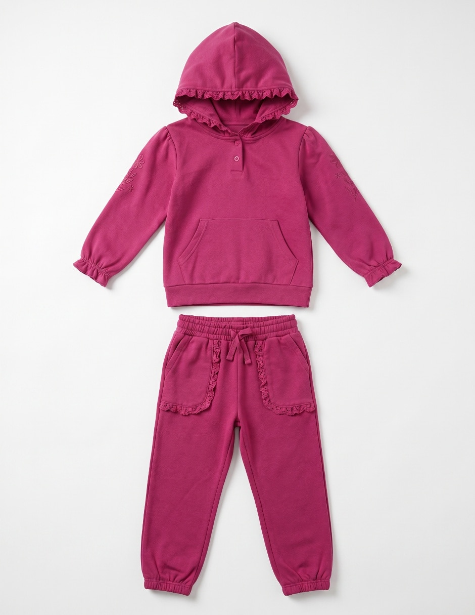 Conjunto casual de algodón para niña 3