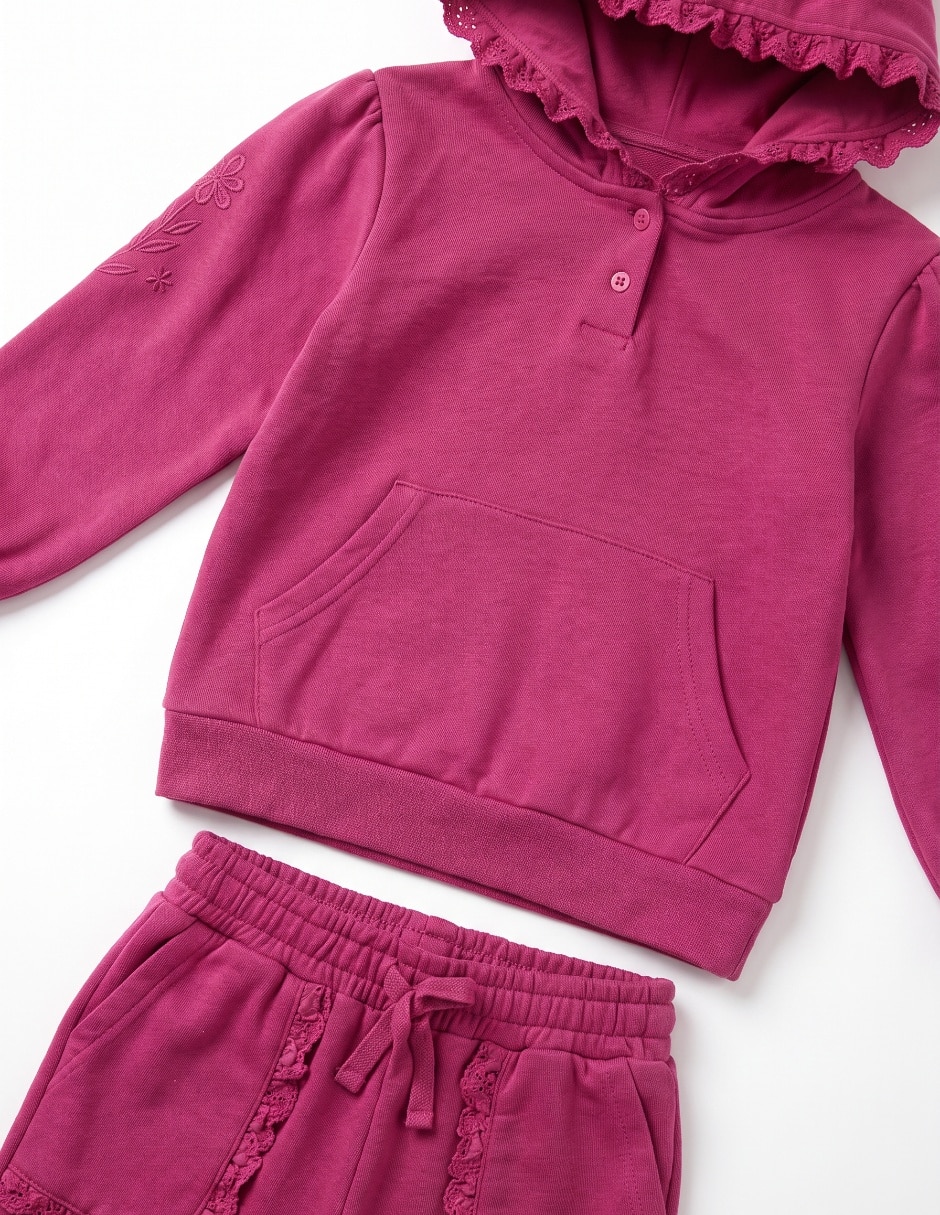 Conjunto casual de algodón para niña 5