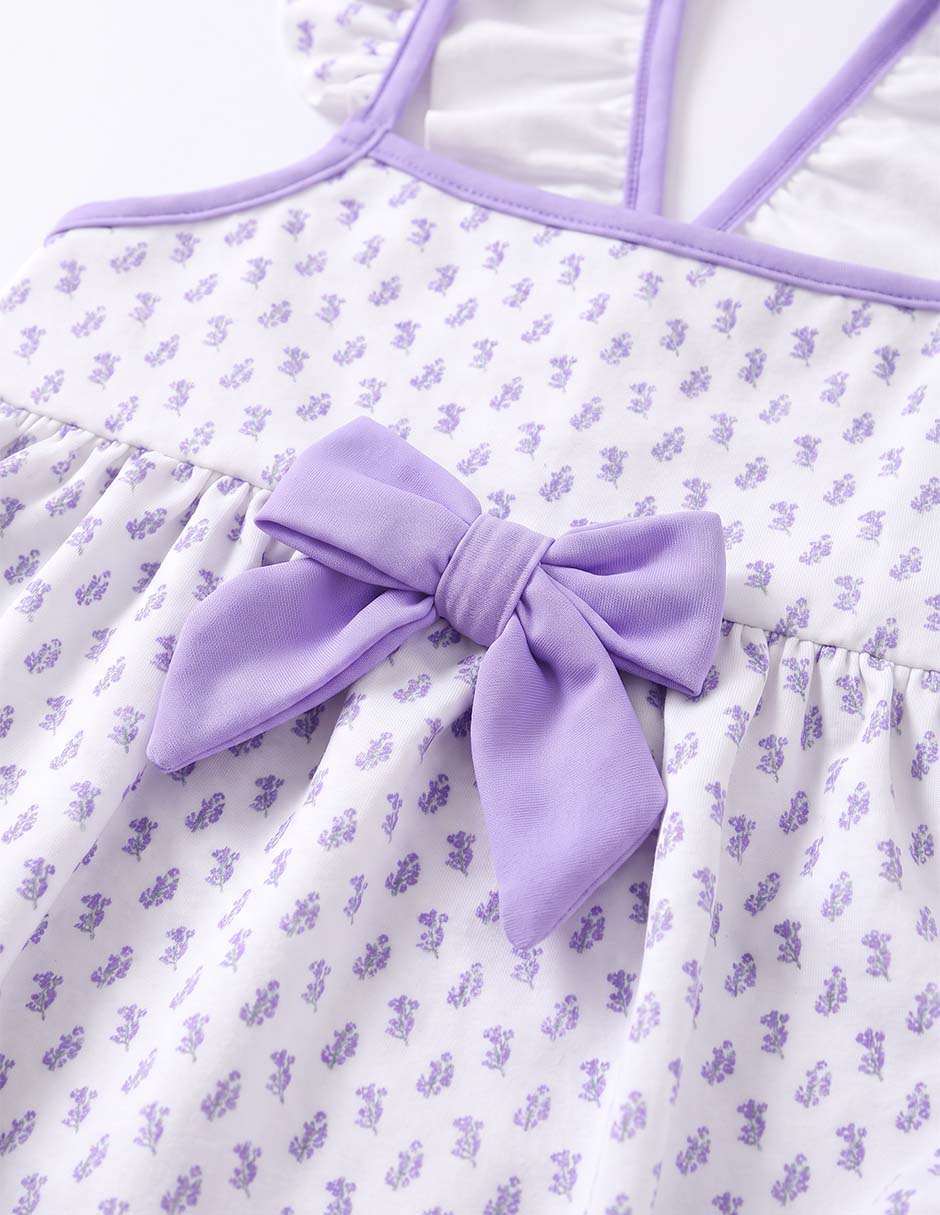 Wetsuit estampado floral para niña 4