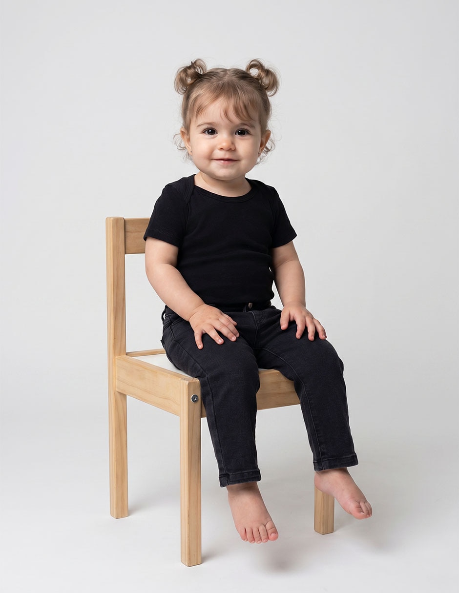 Jeans slim lavado obscuro para niña Jeans slim lavado obscuro para niña
