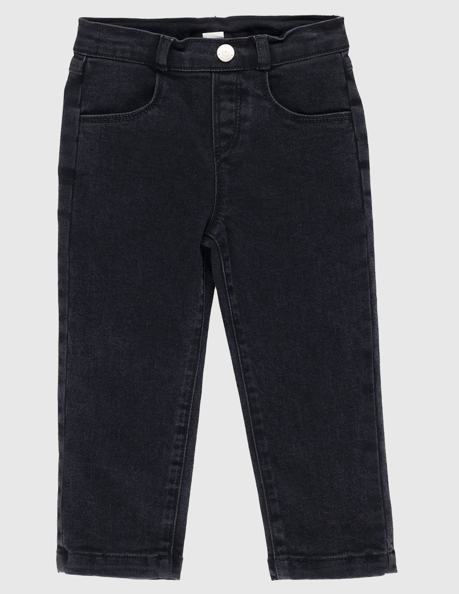 Jeans slim lavado obscuro para niña 2
