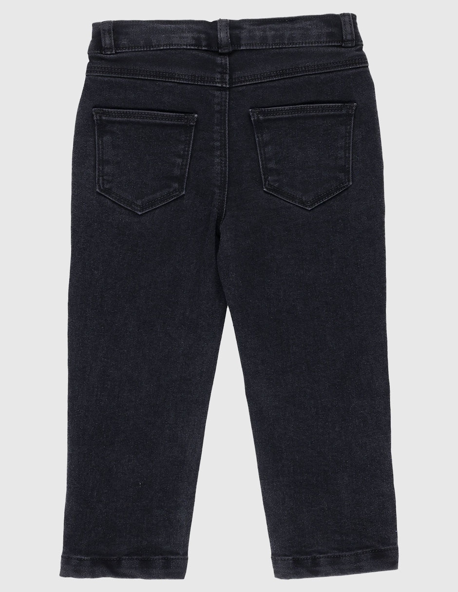 Jeans slim lavado obscuro para niña 3