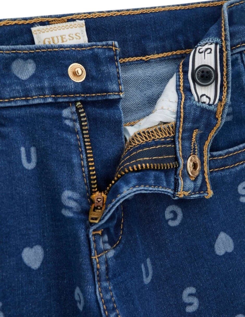 Jeans flare lavado obscuro para bebé niña 2