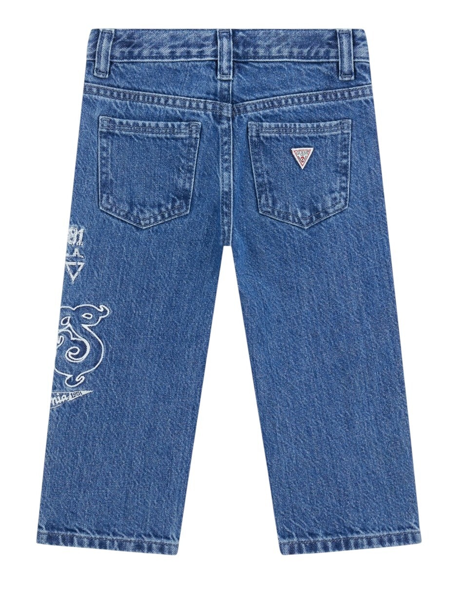 Jeans regular relajado n6ya01d1263-mcwl lavado claro para niño 2