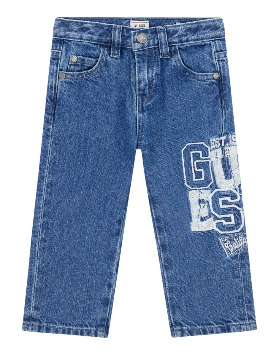 Jeans regular relajado n6ya01d1263-mcwl lavado claro para niño Jeans regular relajado n6ya01d1263-mcwl lavado claro para niño