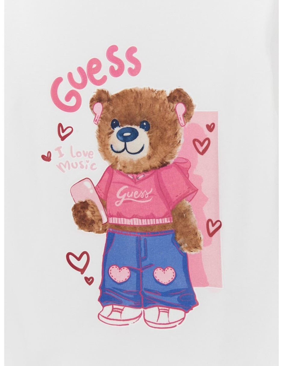 Playera Guess manga larga para bebé niña